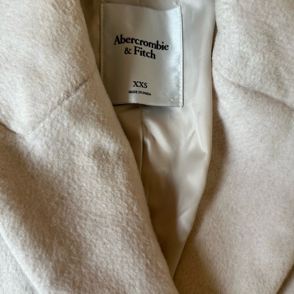 Abercrombie Wool-Blend Double-Breasted Tailored Topcoat - Picture 7 of 7